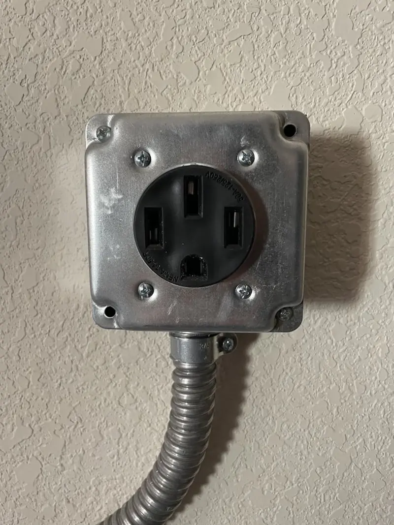 NEMA 14-50 outlet installed for Smart Home Electrical in Ada